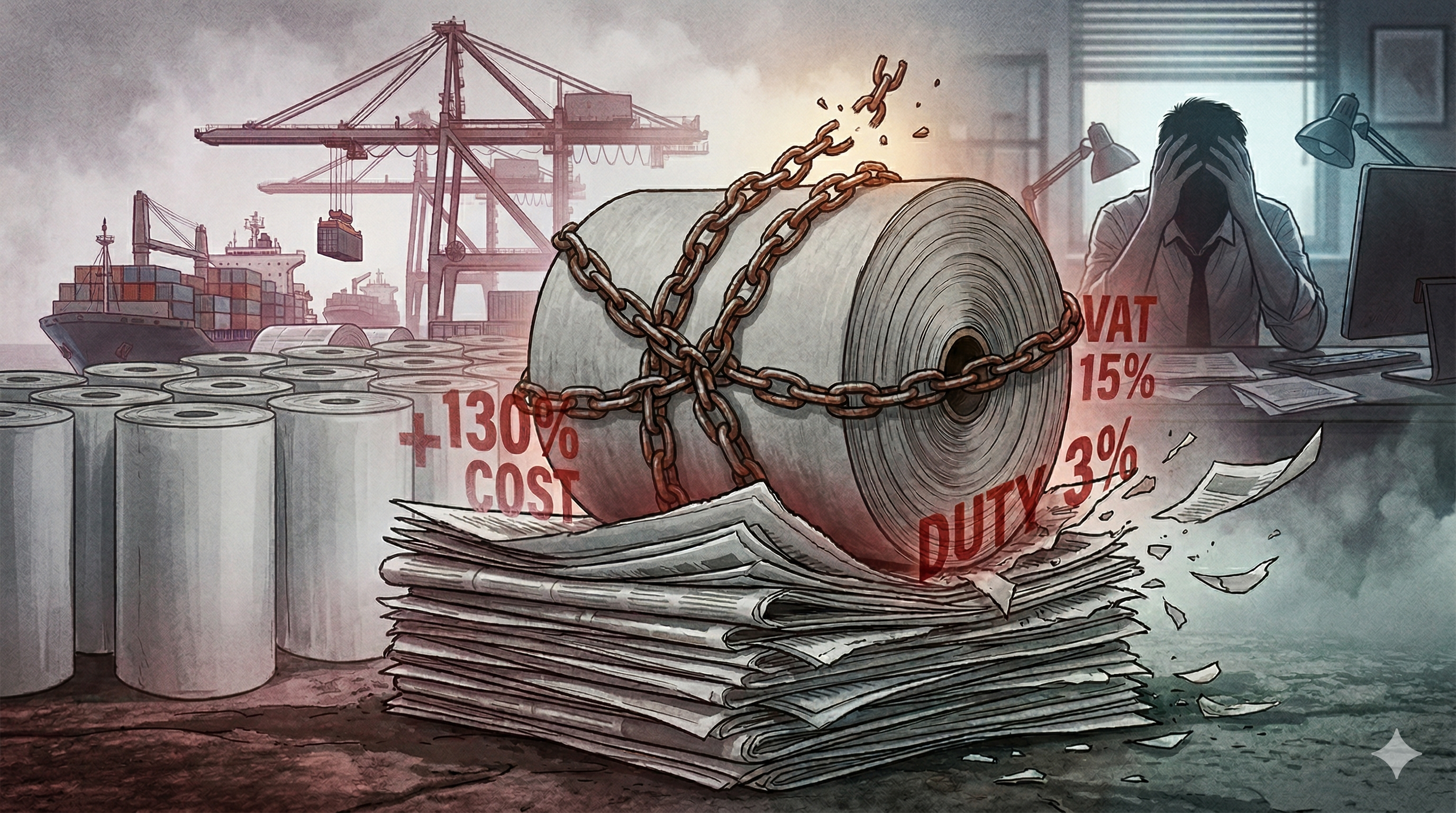 Отмена импортной пошлины на газетную бумагу в Бангладеш поможет спасти газеты и повысить объем поставок