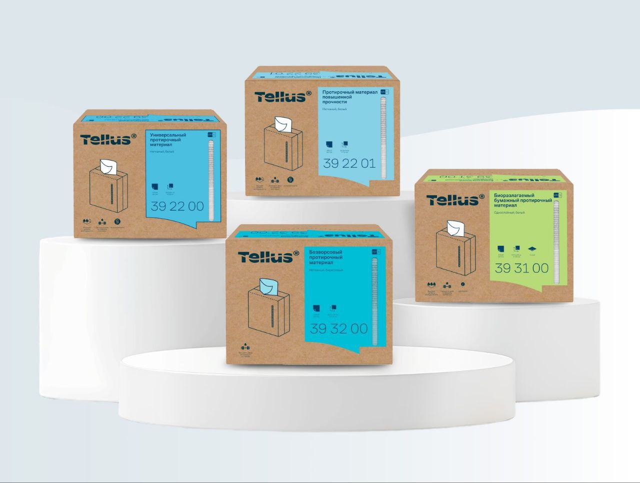 Бренд Tellus расширил ассортимент четырьмя видами протирочных материалов