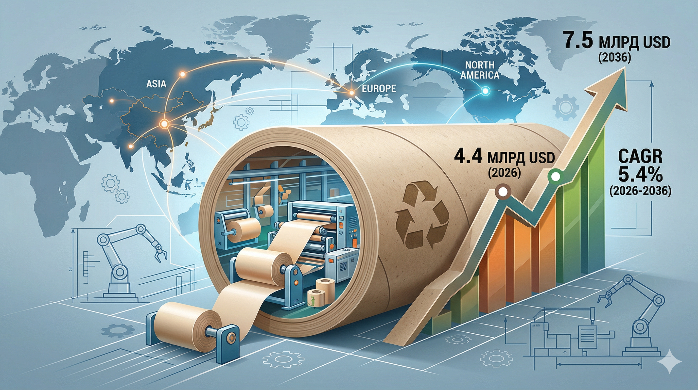 Мировой рынок бумажных втулок ожидает устойчивый рост