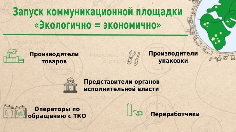 Коммуникационная площадка «Экологично=экономично» объединит переработчиков и производителей 