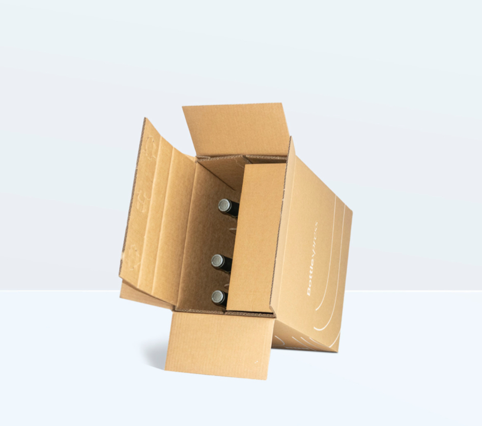 Инновационная гофроупаковка для безопасной транспортировки винных бутылок  