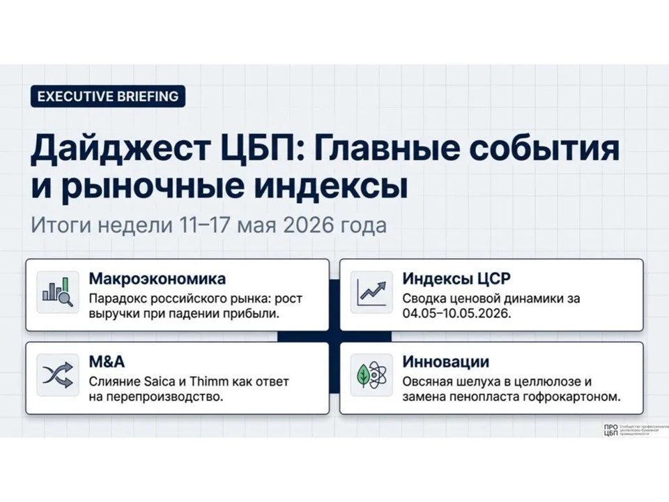 Свежий дайджест новостей отрасли: итоги недели 11 - 17 мая 2026 года