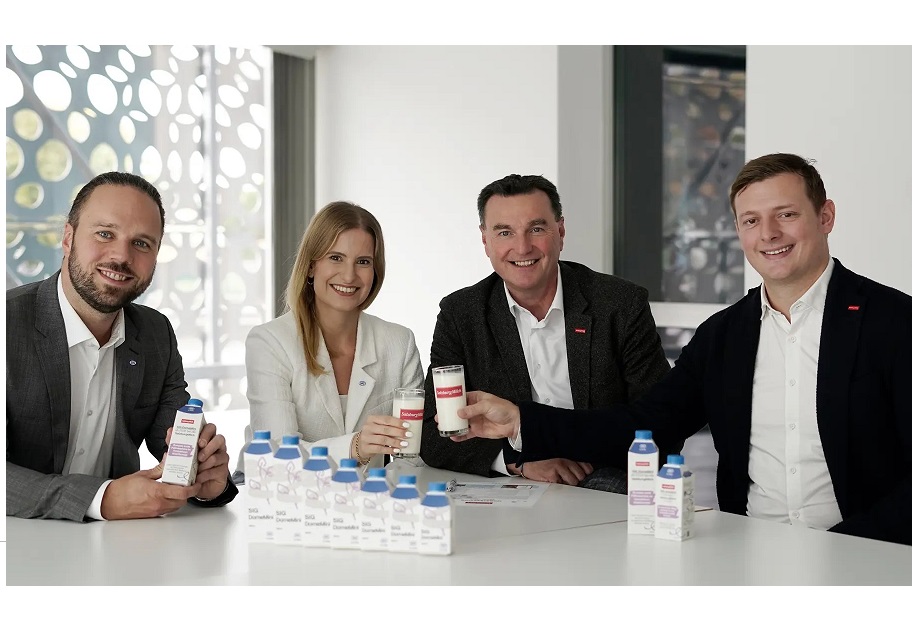 SalzburgMilch запускает европейское производство молочных продуктов в картонных бутылках SIG DomeMini