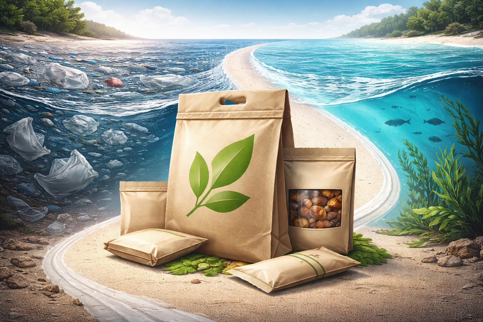  Гибкая бумажная упаковка вместо пластика: новое исследование Фонда Эллен Макартур